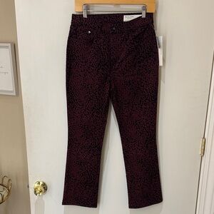 Rag & Bone Leopard Velvet Kick Flare Jeans SZ 26 New with tags